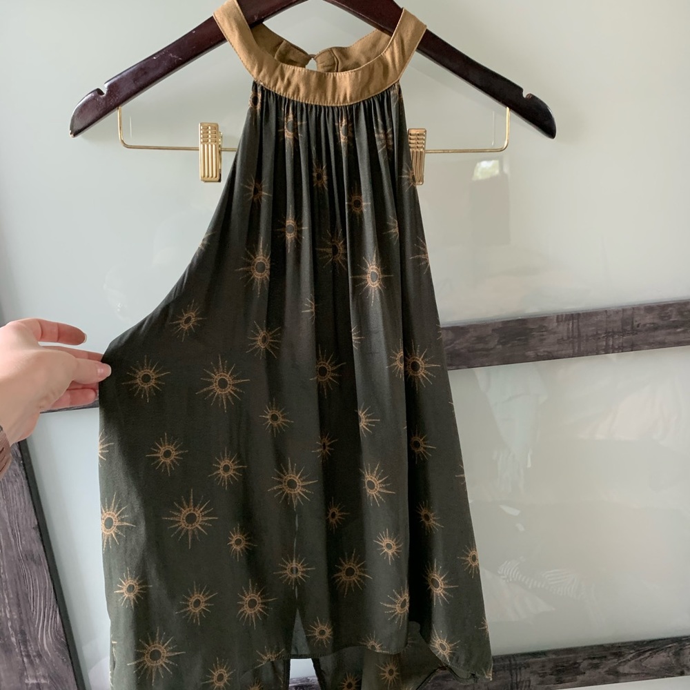 free people high neck blouse